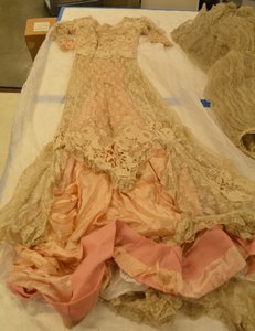 Dress Made of Lace Purchased at the Belgian Exhibit at the 1904 World